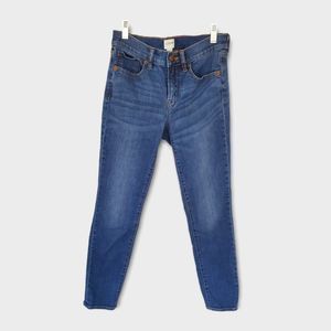 J. Crew Rockaway Wash Skinny Blue Denim Ankle Jeans sz 26